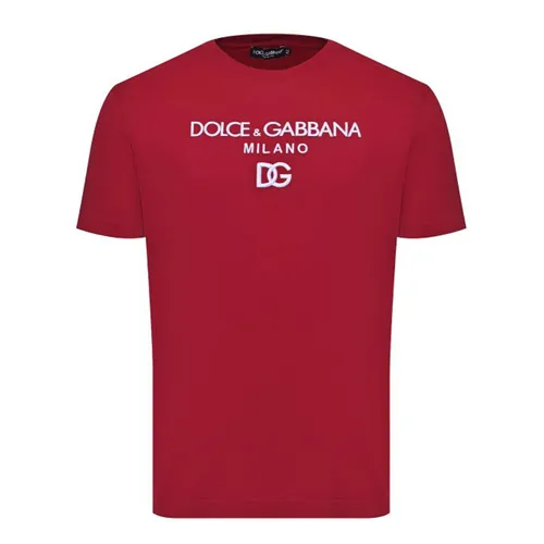 Áo Phông Nam Dolce & Gabbana D&G T-Shirt G8NC5Z G7B9X Màu Đỏ Size 44