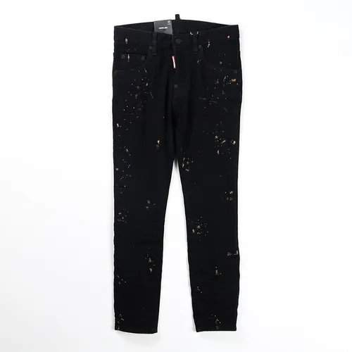 Quần Dài Nam Dsquared2 Icon Black Milky Wash Skater Màu Đen Size 44