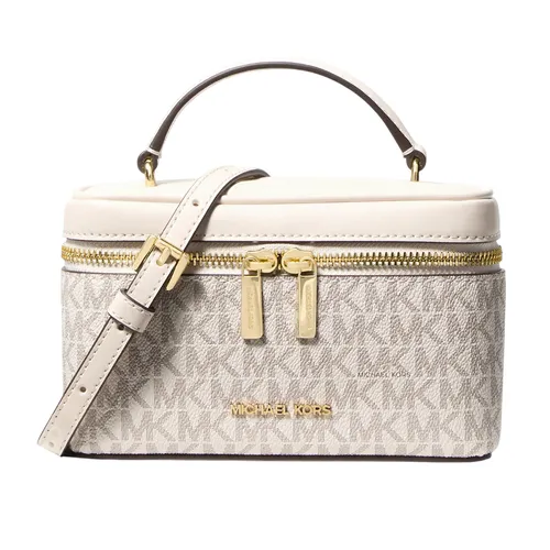 Túi Đeo Chéo Nữ Michael Kors MK Vivi Small Signature Logo Vanity Crossbody Bag 35F6GVFC5B Màu Trắng