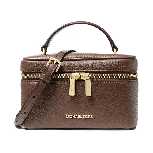Túi Đeo Chéo Nữ Michael Kors MK Vivi Small Vanity Crossbody Bag 35F6GVFC5L Màu Nâu