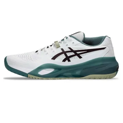 Giày Tennis/Pickleball Nam Asics Resolution Wide 1041A487.104 Màu Trắng - Xanh Green Size 40