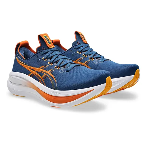 Giày Tennis/Pickleball Asics Men's Running Shoes Gel Nimbus 28 Wide 1011C144.401 Màu Xanh Cam Size 41.5