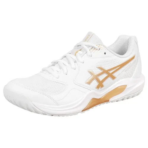 Giày Tennis/Pickleball Nữ Asics Dedicate 1042A317.100 Màu Trắng Nâu Size 37.5