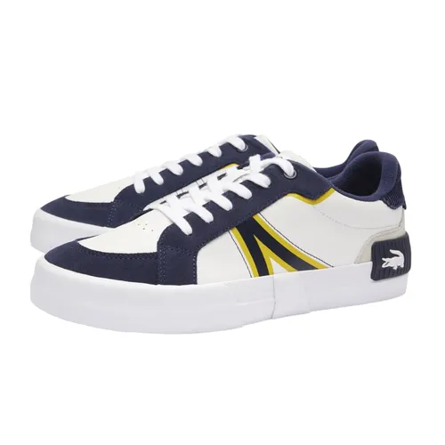 Giày Thể Thao Nam Lacoste L004 Leather Colourblock Trainers 746CMA0013 Màu Trắng Phối Xanh