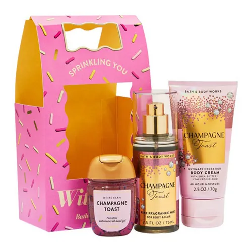 Set Chăm Sóc Da Toàn Thân Bath & Body Works Into The Night Mini With Love Champagne Toast (3 Món) – Bath & Body Works