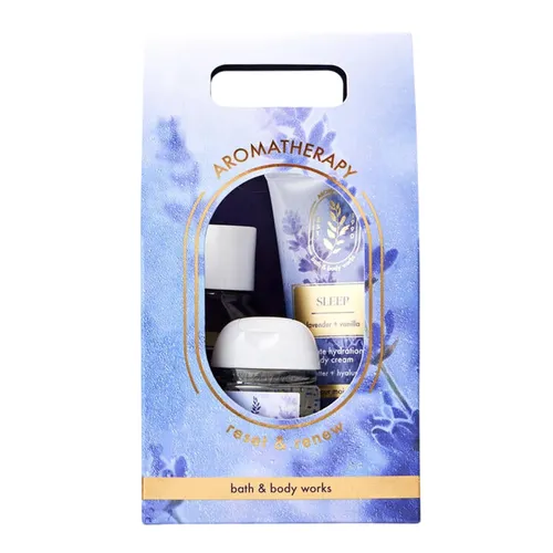 Set Chăm Sóc Da Bath & Body Works Aromatherapy Sleep Lavender Vanilla Mini Gift Set 3 Món – Bath & Body Works