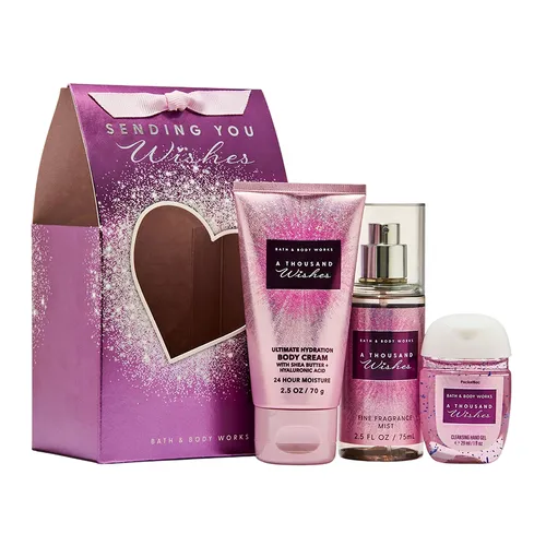 Set Chăm Sóc Da Bath & Body Works Sending You Wishes Thousand Wishes Mini Gift Set 3 Món – Bath & Body Works