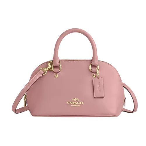 Túi Đeo Chéo Nữ Coach Lara Mini Satchel Bag Pink Petal CEA01 Màu Hồng