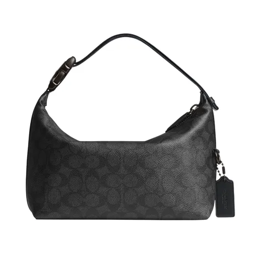 Túi Xách Tay Nam Coach Travel Kit With Speedclip In Signature Canvas CAN35 Màu Đen