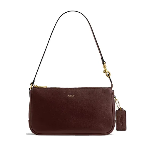 Túi Đeo Vai Nữ Coach Plaza Bag CCC41 Brass/Maple Màu Nâu Đậm