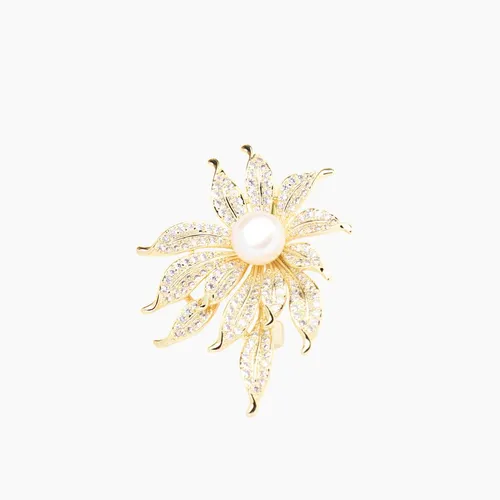 Cài Áo Meri Sunburst Flower BR146 Màu Vàng – Meri