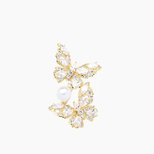 Cài Áo Nữ Meri Twin Butterfly BR145 Màu Vàng – Meri