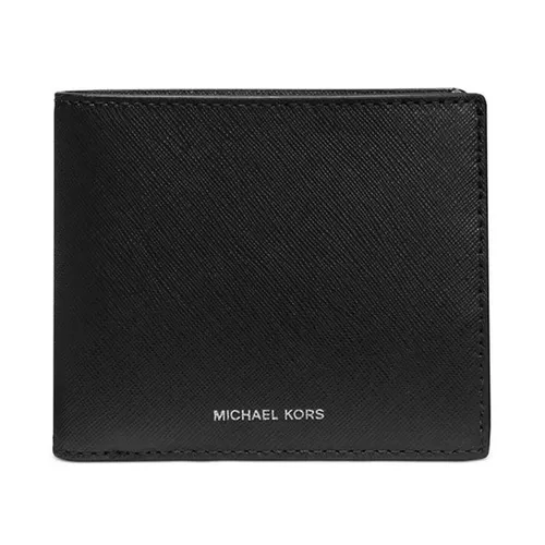 Ví Nam Michael Kors MK Slim Billfold Black Wallet Embossed Logo 86F2SANF5V Màu Đen