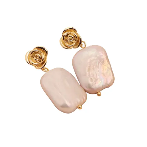 Khuyên Tai Nữ Kya Jewel Pearl Reverie JE30 Màu Trắng Vàng – Kya Jewel