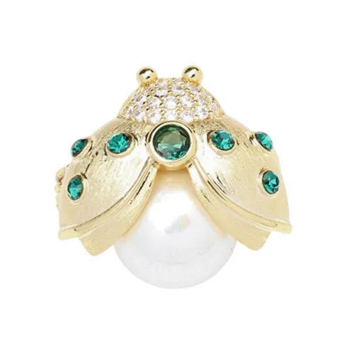 Cài Áo Nữ Meri Petite Ladybug BR140 Màu Vàng Trắng – Meri