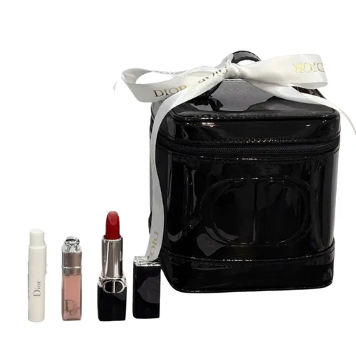 Set Son + Nước Hoa Dior (Vial nước hoa random Dior Joy/j'adore/miss dior + Son dưỡng mini + Son lì mini random 720/772/840/228 + Túi Dior)