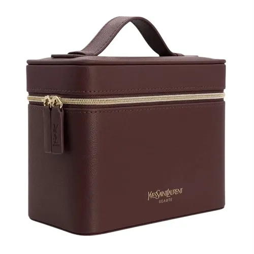 Túi  Xách Tay Nữ Yves Saint Laurent YSL Leather Bag Màu Đỏ Đậm (Túi Gift)