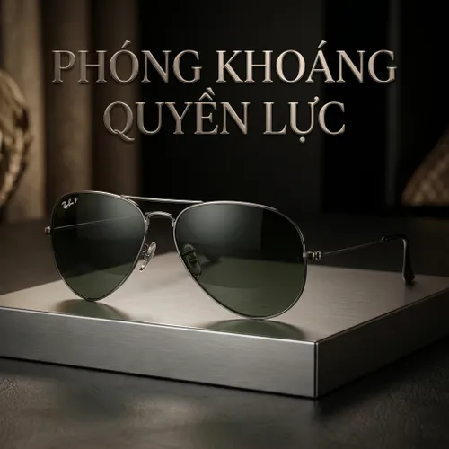 Kính Mát Rayban Aviator Grey Polarized Sunglasses RB3025 004/58 62 Màu Xanh