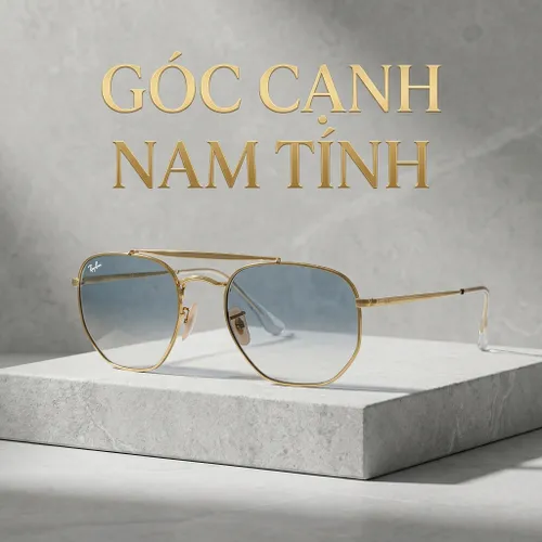 Kính Mát Rayban Marshal RB3648 001/3F 54-21 Xanh Blue