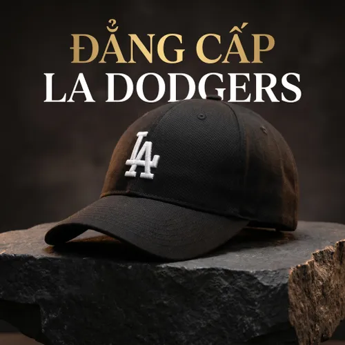 Mũ MLB Rookie Ball Cap LA Dodgers 3ACP7701N-07BKS Màu Đen