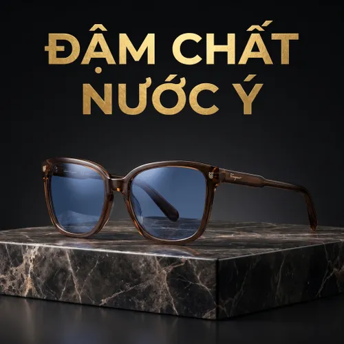 Kính Mát Salvatore Ferragamo Blue Square Sunglasses SF815S 210 56