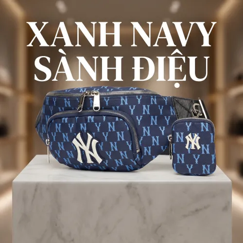 Túi Đeo Hông MLB Monogram Hip Sack New York Yankees 3AHSM012N-50NYL Màu Xanh Navy
