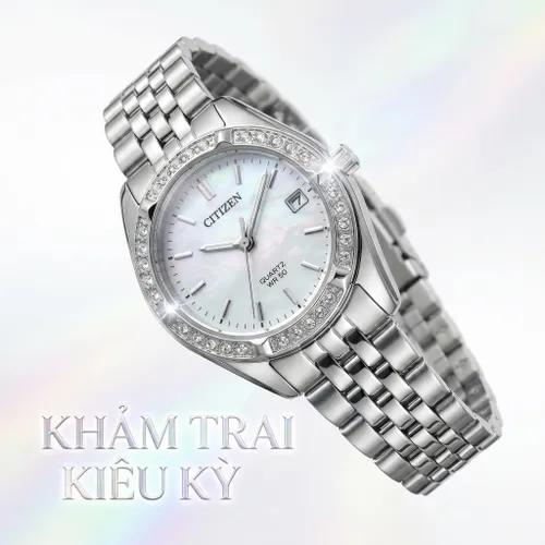 Đồng Hồ Nữ Versace V16060017 Daphnis Swiss Quartz 35mm Màu Bạc/Vàng