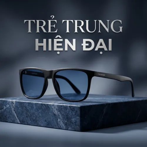 Kính Mát Unisex Calvin Klein CK Blue Sunglasses CK20520S-001 Màu Đen Xanh