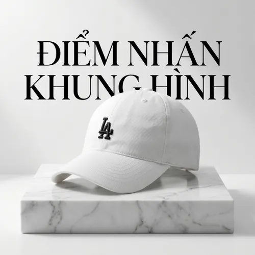 Mũ MLB Rookie Unstructured Ball Cap LA Dodgers 3ACP7701N-07WHS Màu Trắng