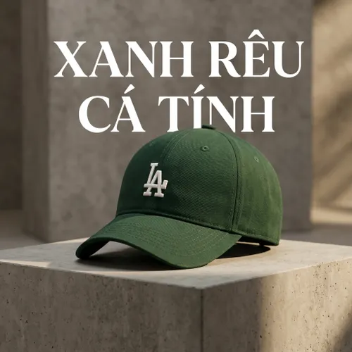 Mũ MLB Rookie Ball LA Dodgers D.Green 3ACP7701NK0037 Màu Xanh Lá Cây