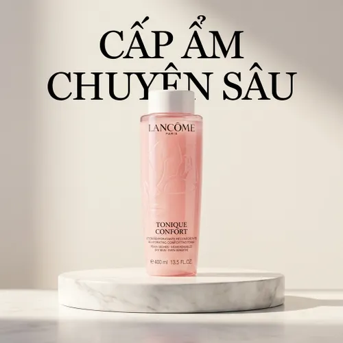 Nước Hoa Hồng Hỗ Trợ Cân Bằng Độ Ẩm Da Lancôme Tonique Confort 400ml