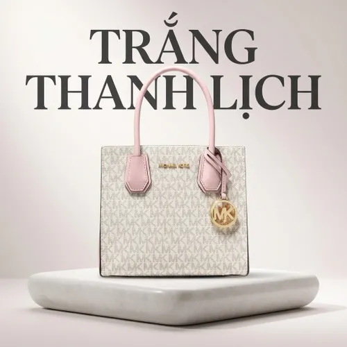 Túi Xách Michael Kors MK Mercer Crossbody Bag 35S1GM9M2B Màu Trắng
