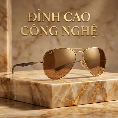 Kính Mát Rayban Chromance RB8317CH 001/6B 58-14 Polarized Màu Nâu Trà