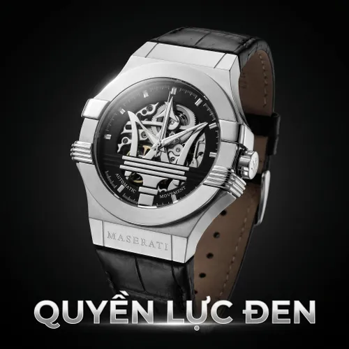 Đồng Hồ Nam Maserati Potenza Automatic Black Dial Mens R8821108001 Màu Đen