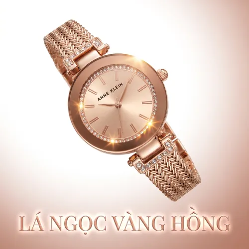 Đồng Hồ Anne Klein Nữ AK/1906RGRG Vàng Hồng