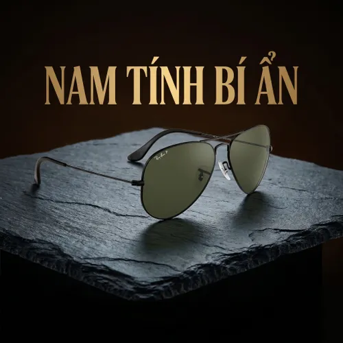 Kính Mát Rayban Aviator RB3025 002/58 62-14 Polarized Green