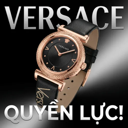 Đồng Hồ Nữ Versace V-Motif BlackRose - VERE00818 Màu Đen