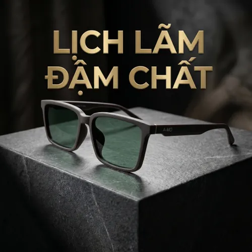 Kính Mát Nam AMO AMO52422 C2 Màu Xanh Green