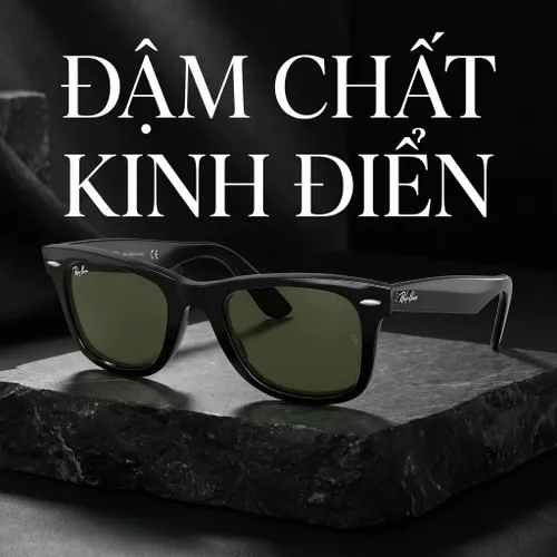 Kính Mát Rayban Wayfarer RB2140F-901/58 Polarized Màu Xanh Green Size 54