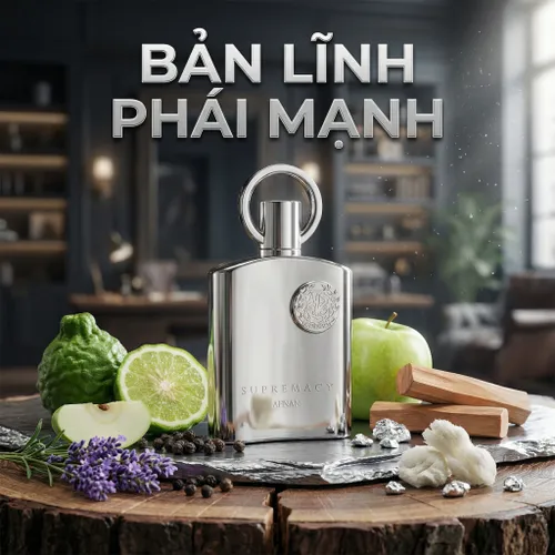 Nước Hoa Nam Afnan Supremacy Silver EDP 100ml