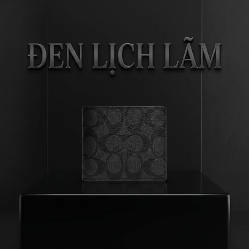 Set Ví Nam Coach Men Wallet Màu Đen