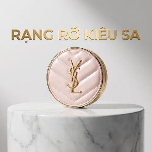 Cushion Mini Yves Saint Laurent YSL Glow Pact Limited Tone B10 (Vỏ Da Hồng)