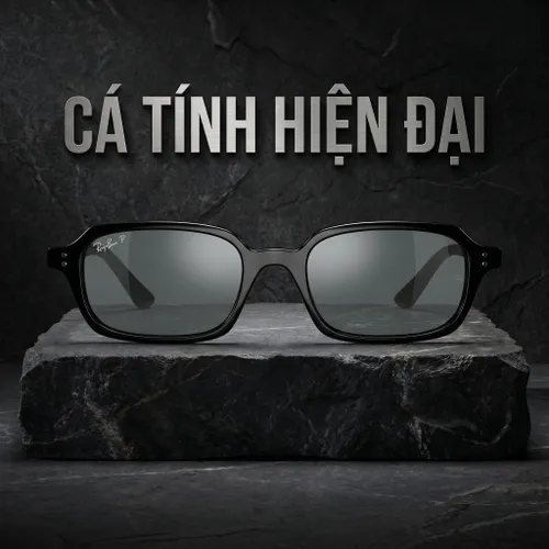 Kính Mát Rayban Zuri Polarized Sunglasses RB4455 6677/81 Màu Xám/Đen
