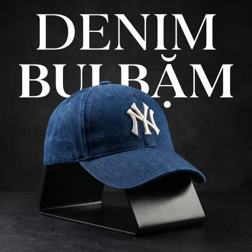 Mũ MLB Denim New York Yankees 3ACPD013N-50INS Màu Xanh Đậm