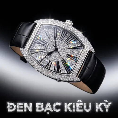 Đồng Hồ Nữ Christian Van Sant Chic Quartz Silver Dial CV4840 Màu Đen Bạc