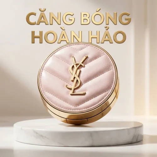 Phấn Nước Yves Saint Laurent YSL Touche Eclat Glow Pact Cushion High Cover Mesh Foundation Tone B10