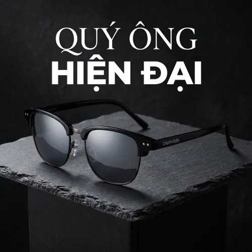 Kính Mát Calvin Klein Men's Sunglasses CK20314S-001 Màu Xám Đen