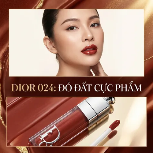 Son Dưỡng Dior Addict Lip Maximizer 024 Intense Brick Màu Đỏ Đất, 6ml