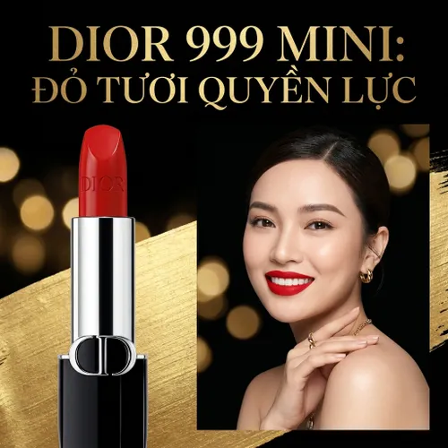 Son Dior Rouge Lipstick Satin Mini Màu 999 Đỏ Tươi 1.5g