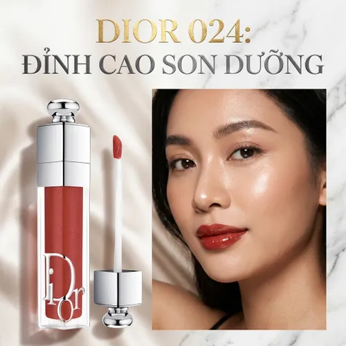 Son Dưỡng Dior Collagen Addict Lip Maximizer 024 Intense Brick Màu Đỏ Gạch